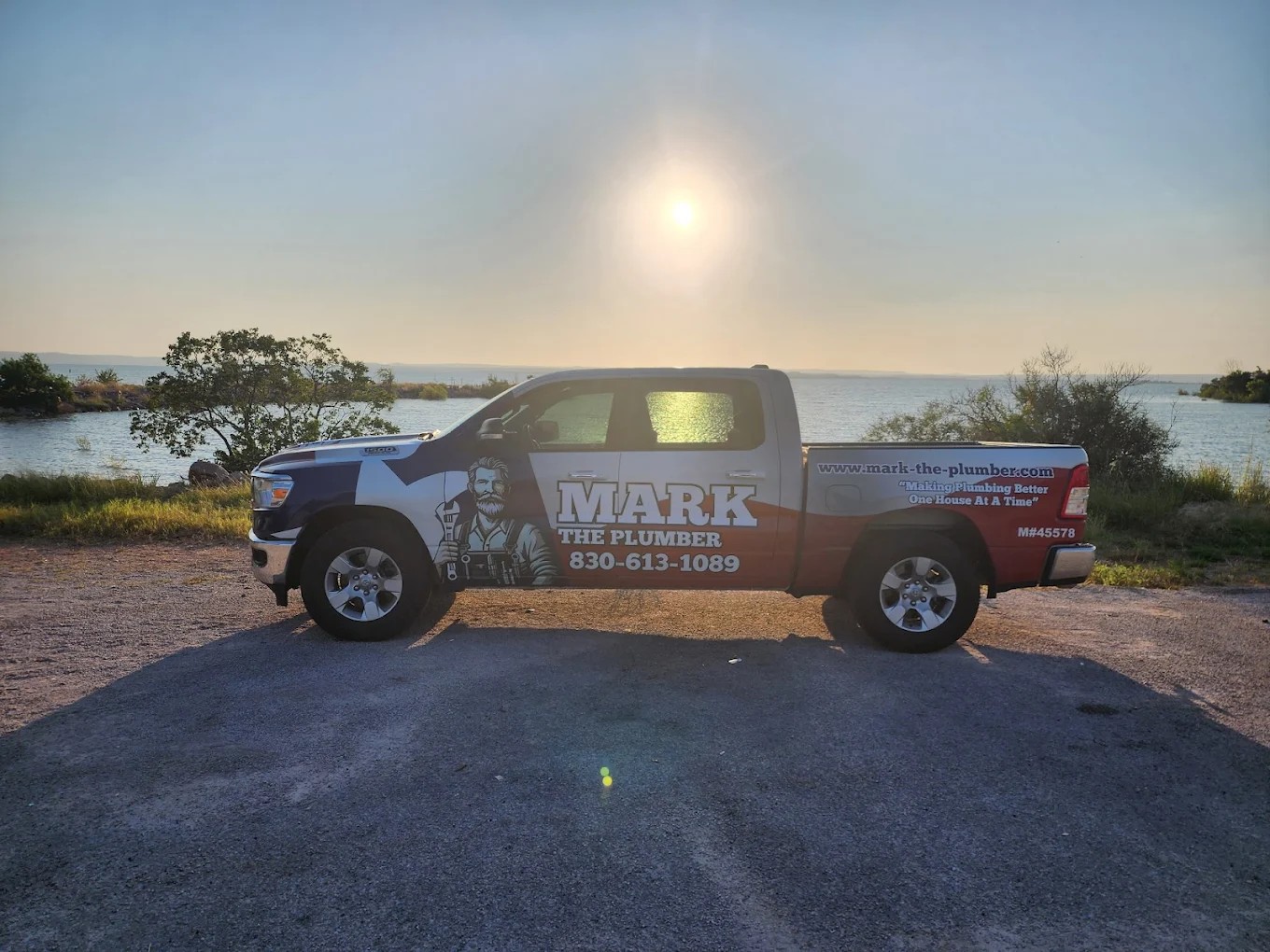 Mark The Plumber service truck