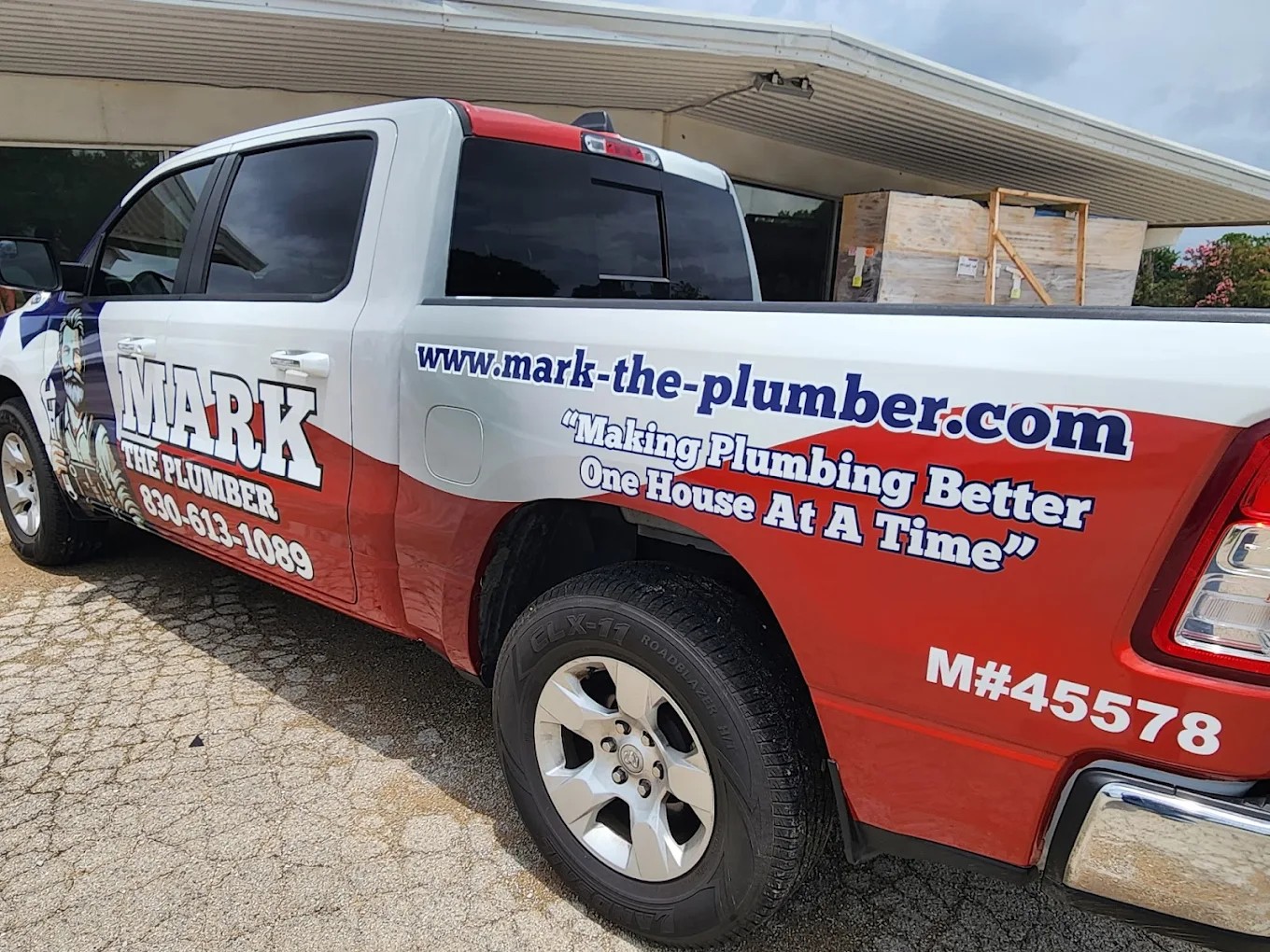 Mark The Plumber truck